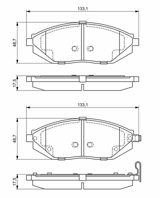 BOSCH 0986494684 Brake Pad Set, disc brake