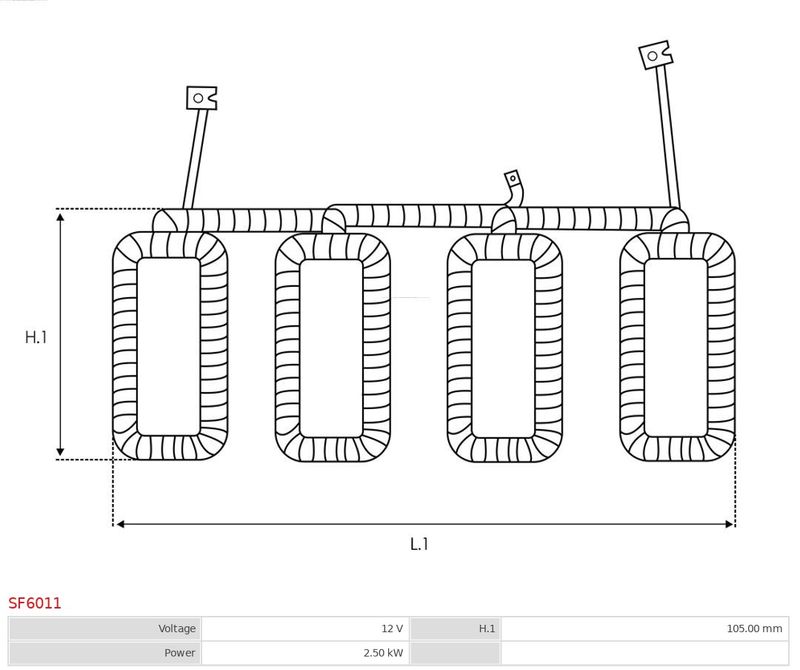 Обмотка збудження, стартер, Auto Starter SF6011