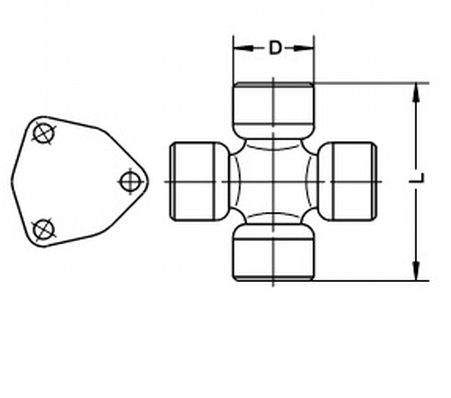 LÖBRO U 381 Joint, propshaft
