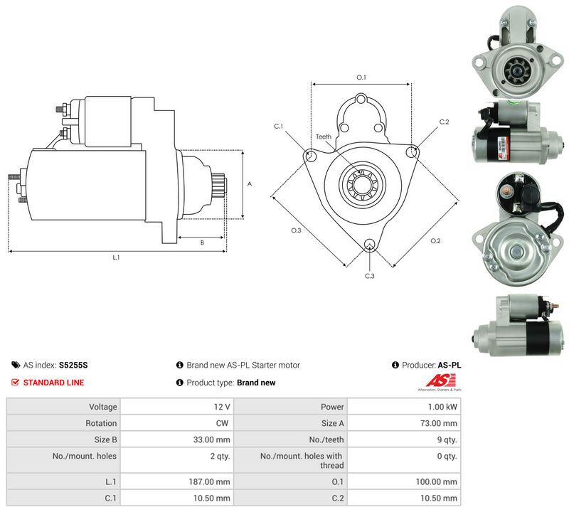 AS-PL S5255S Starter