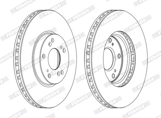 Гальмівний диск, Ferodo DDF1775C