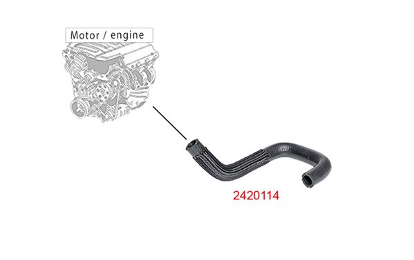 METZGER AUTOTEILE 2420114 Radiator Hose