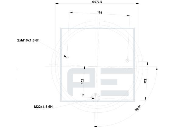 Mech, pneumatické odpružení 084.517-73A