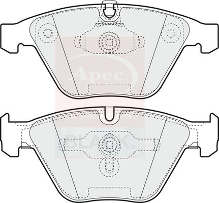 APEC Brake Pad Set, disc brake PAD1263B