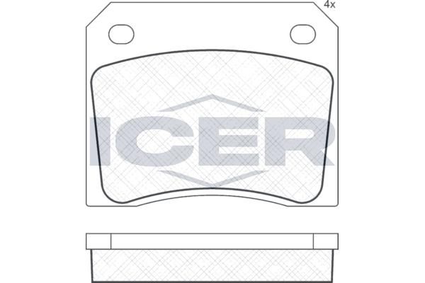 ANDEL 180036 - Brake Pad Set, disc brake