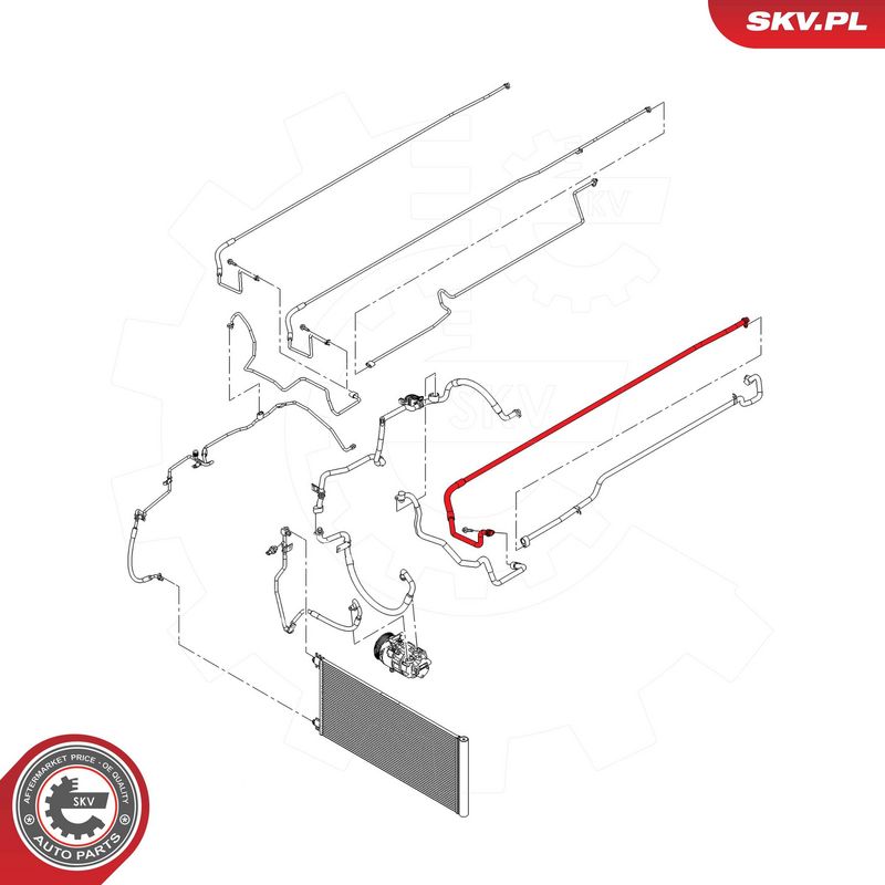 ESEN SKV 54SKV618 High/Low-pressure Line, air conditioning