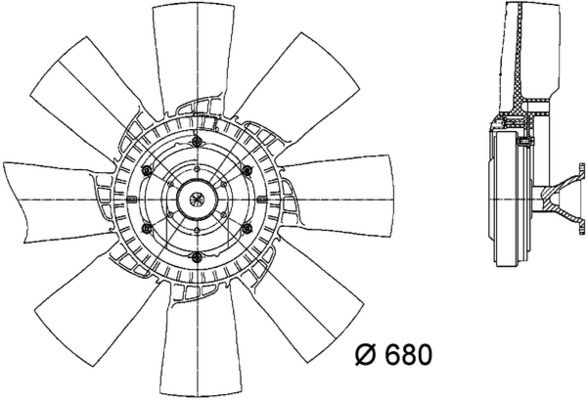 MAHLE CFF 420 000P Fan, engine cooling