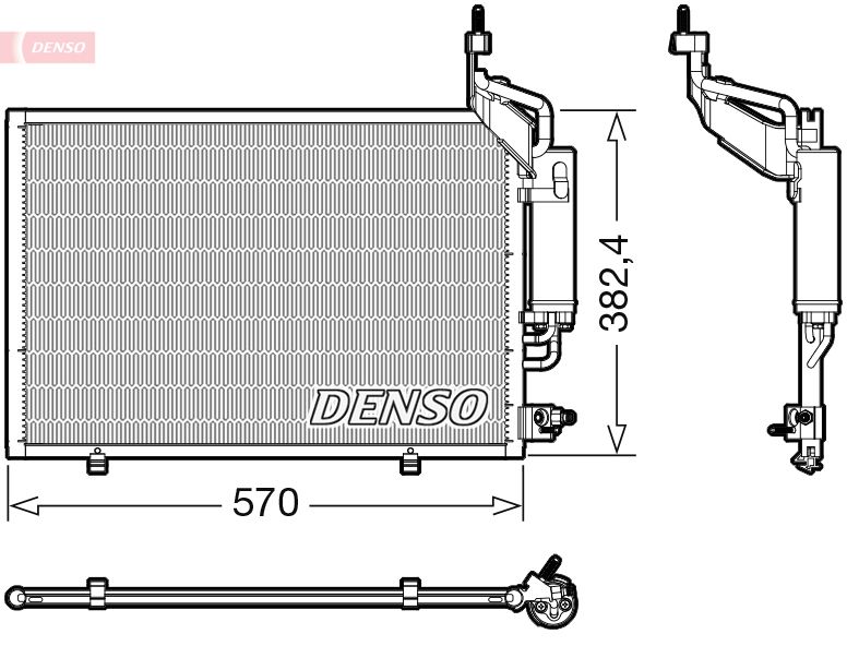 Конденсатор, система кондиціонування повітря, Denso DCN10050