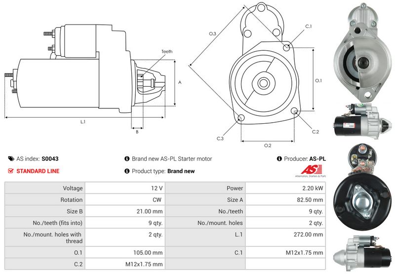 AS-PL S0043 Starter