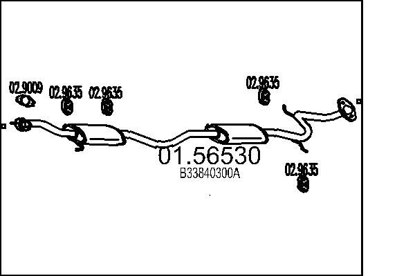 MTS középső hangtompító 01.56530