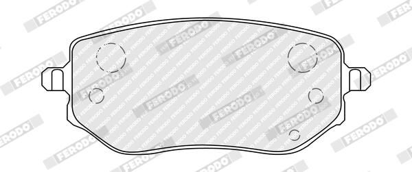 FERODO FDB5519 Brake Pad Set, disc brake