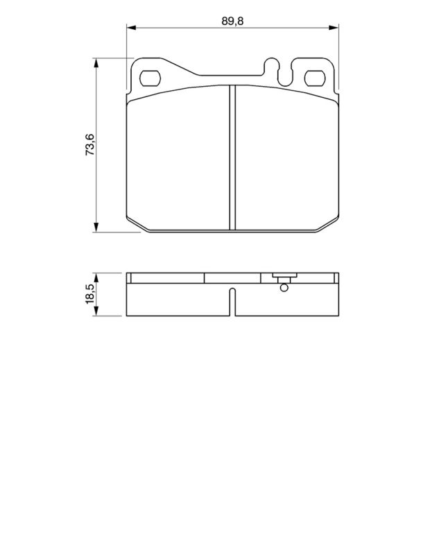 BOSCH 0986462803 Brake Pad Set, disc brake