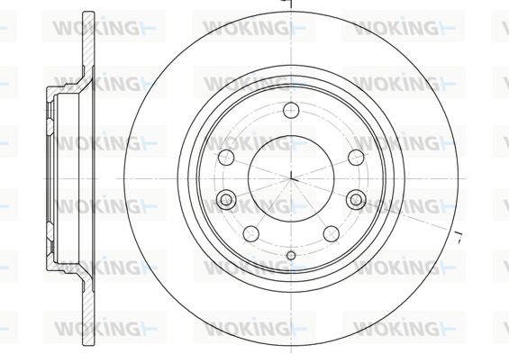 Гальмівний диск, Woking D688100