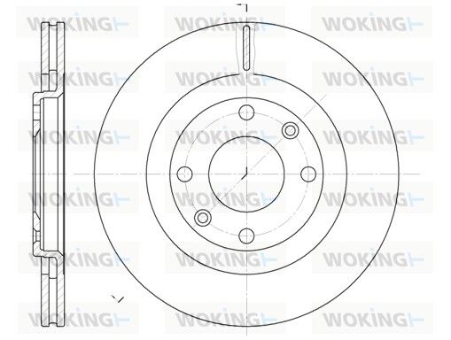 Гальмівний диск, Woking D624010