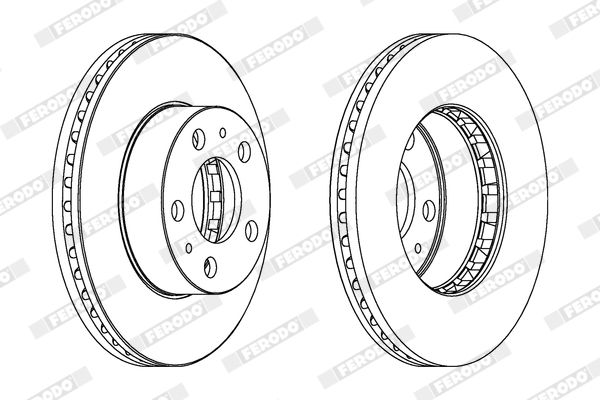 FERODO Remschijf DDF163