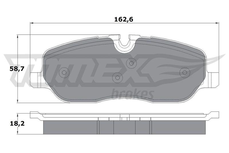 TOMEX Brakes TX 17-71 Brake Pad Set, disc brake