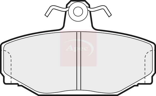 APEC Brake Pad Set, disc brake PAD644