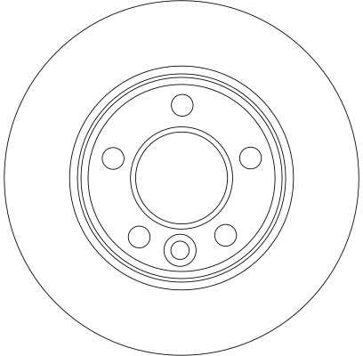 Гальмівний диск, з вентиляцією, 294мм, кількість отворів 5, Trw DF4312
