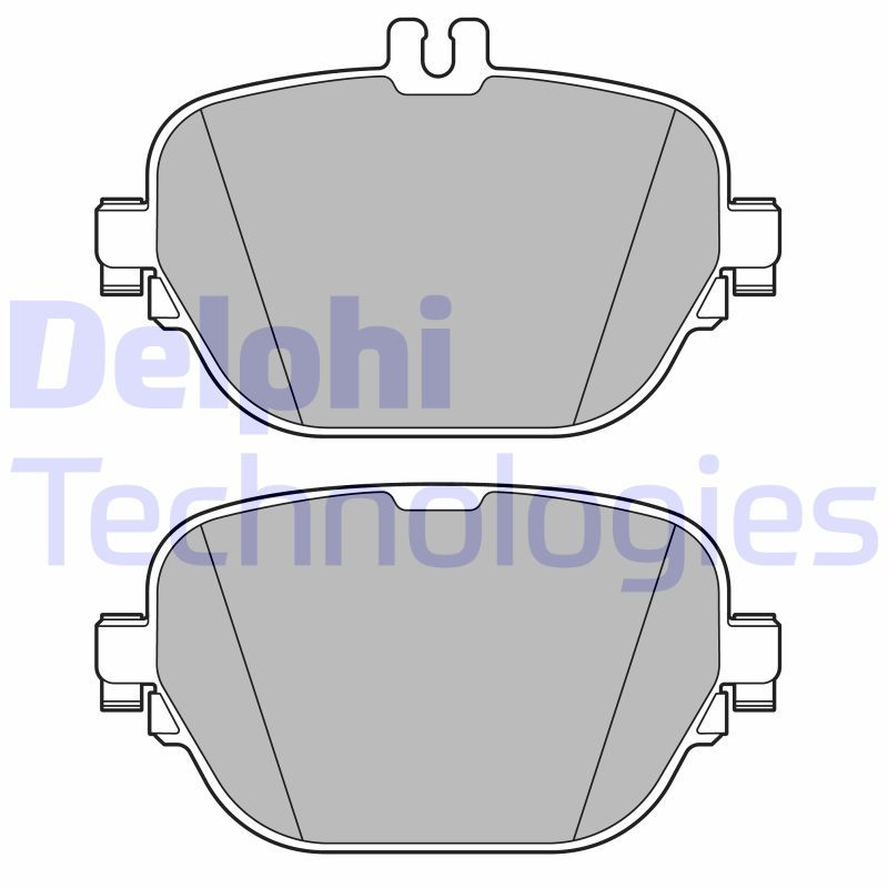 Комплект гальмівних накладок, дискове стоянкове гальмо, Delphi LP3689