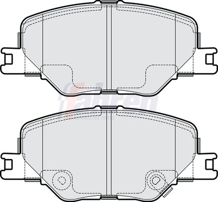 Fahren Brake Pad Set, disc brake FBP4255