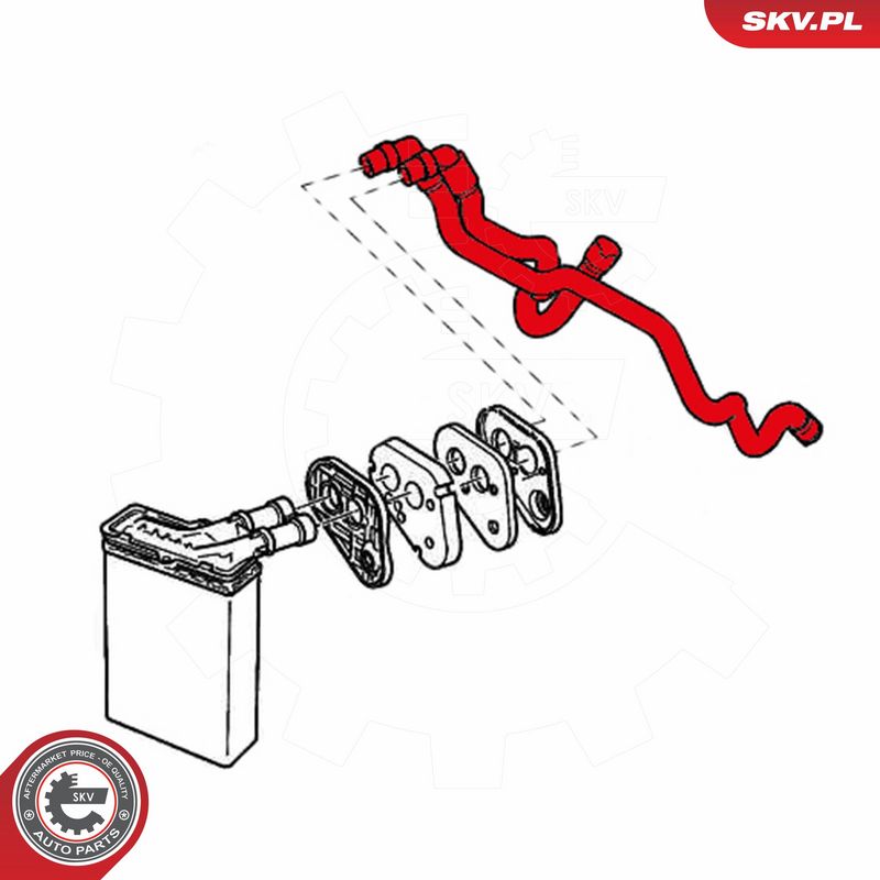 ESEN SKV 43SKV806 Heater Hose