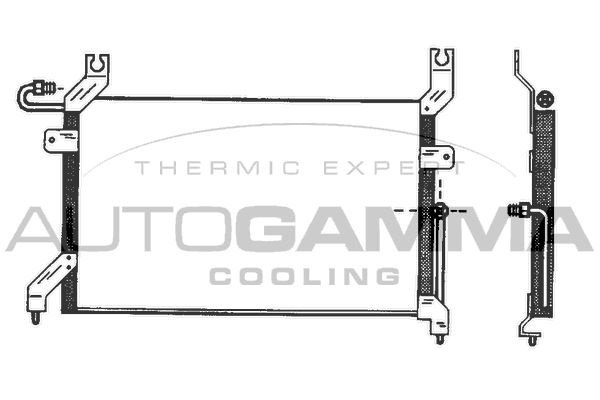 Конденсатор, система кондиціонування повітря, Autogamma 102793