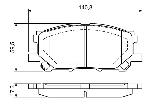 BOSCH 0 986 494 218 Brake Pad Set, disc brake