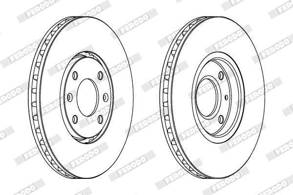 BREMSSCHEIBE FERODO DDF841C 1