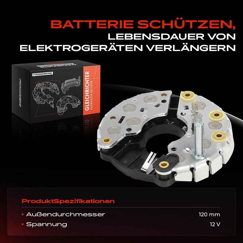 Frankberg 5481FB0061738 Rectifier, alternator