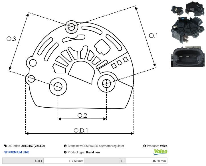 AS-PL ARE3157(VALEO) Protective Cap, alternator
