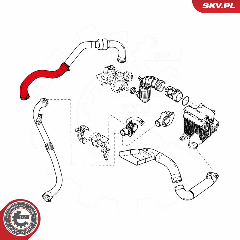 ESEN SKV 24SKV843 Charge Air Hose
