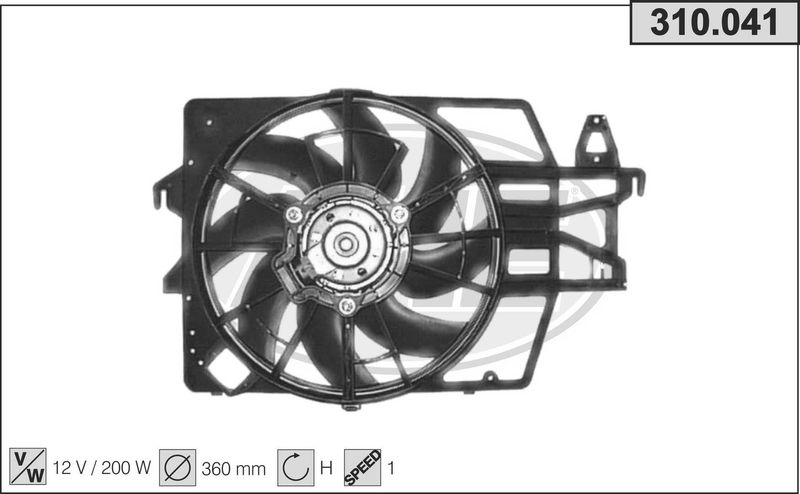 AHE 310.041 - Variklio aušinimo ventiliatorius