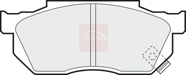 APEC Brake Pad Set, disc brake PAD472