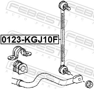 FEBEST 0123-KGJ10F Link/Coupling Rod, stabiliser bar