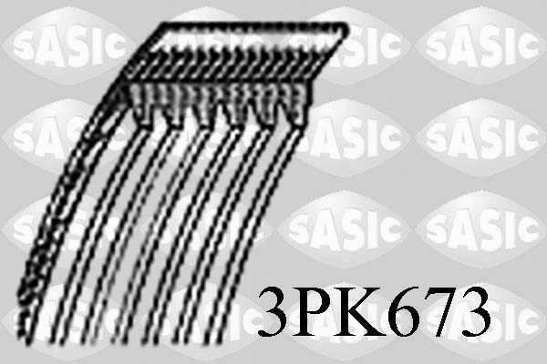 SASIC hosszbordás szíj 3PK673