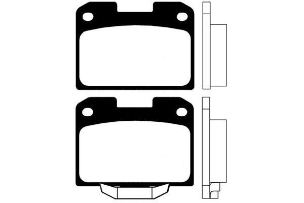 Kavo Parts Stabdžių trinkelių rinkinys, diskinis stabdys