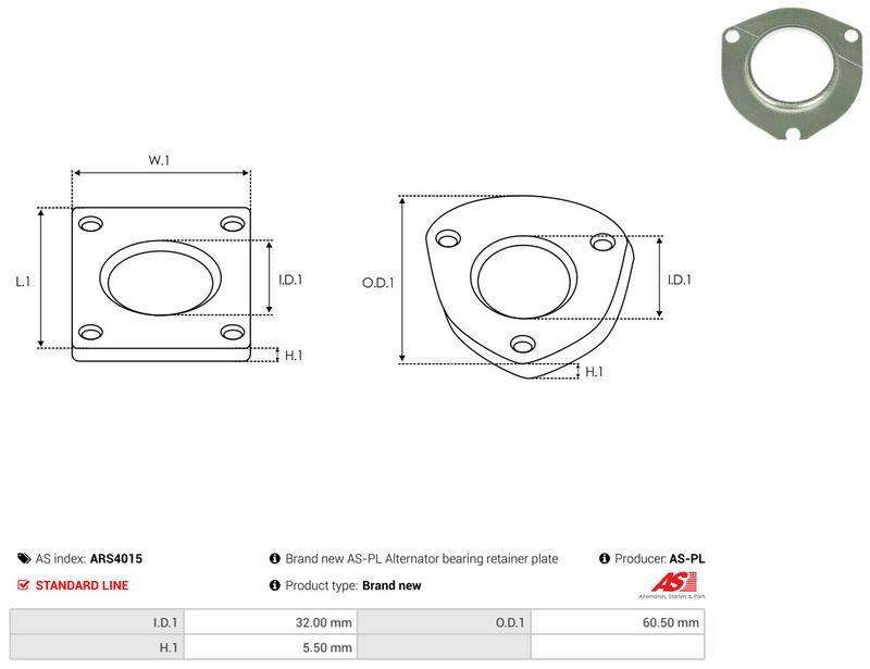AS-PL ARS4015 Repair Set, alternator
