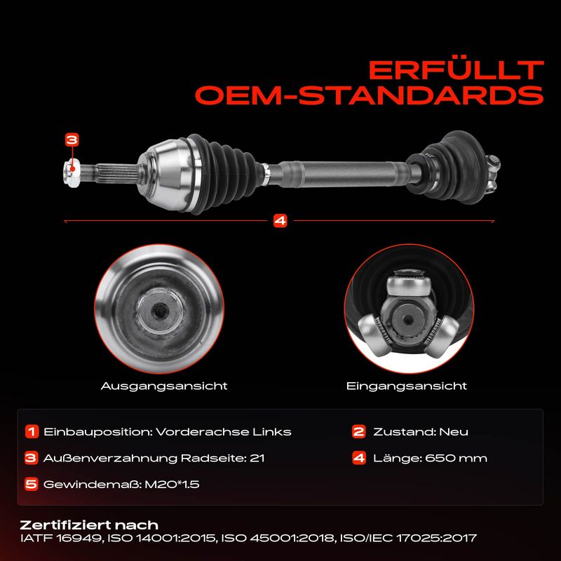 Frankberg 5481FB0010704 Drive Shaft