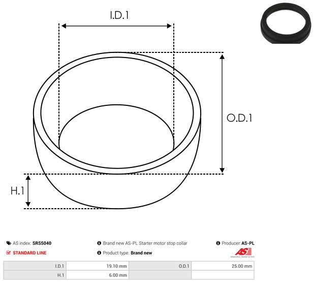 AS-PL SRS5040 Repair Kit, starter