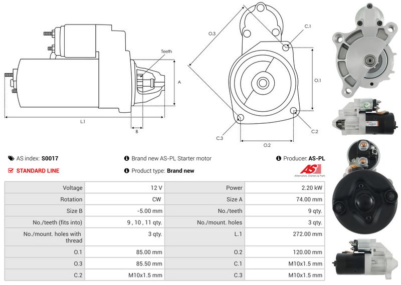 Starter, AS-PL S0017