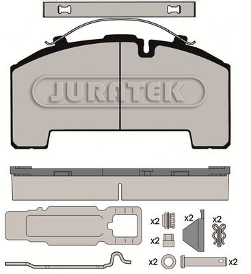 JURATEK fékbetétkészlet, tárcsafék JCP1002K1