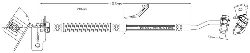 MOTAQUIP fékcső LVBH1477