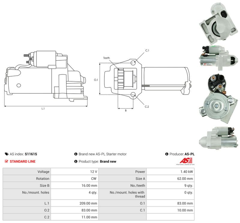 AS-PL S1161S Starter