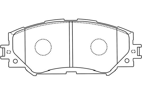 Kavo Parts Stabdžių trinkelių rinkinys, diskinis stabdys