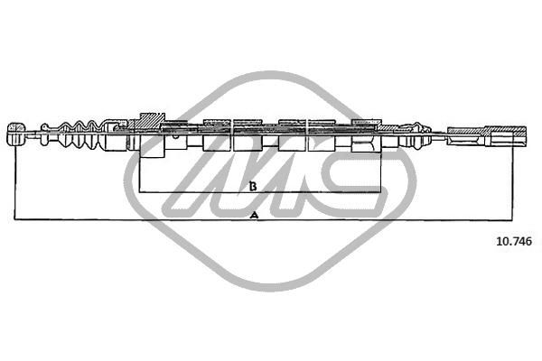 Metalcaucho huzal, rögzítőfék 83714