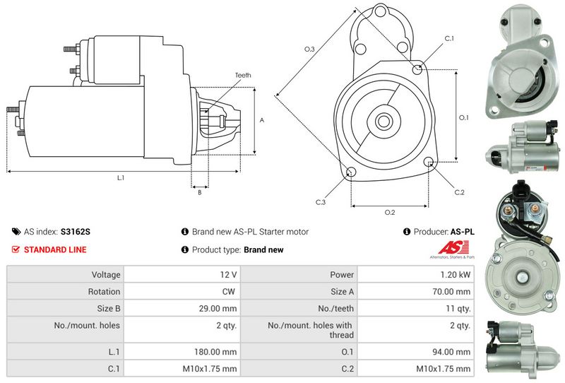 AS-PL S3162S Starter