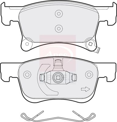 APEC Brake Pad Set, disc brake PD3752