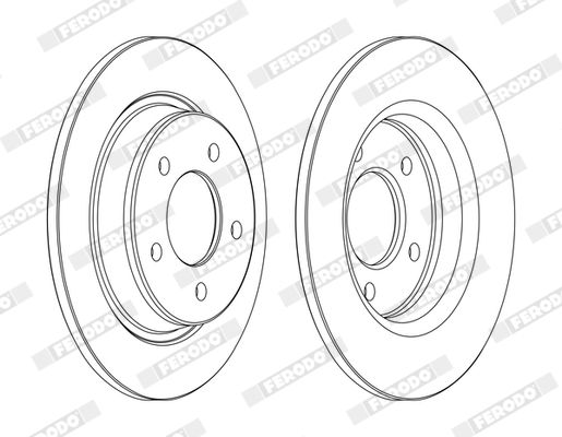 Гальмівний диск, Ferodo DDF1546C