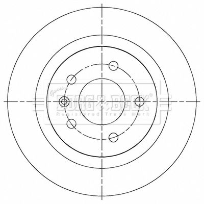 Гальмівний диск, Borg & Beck BBD5501