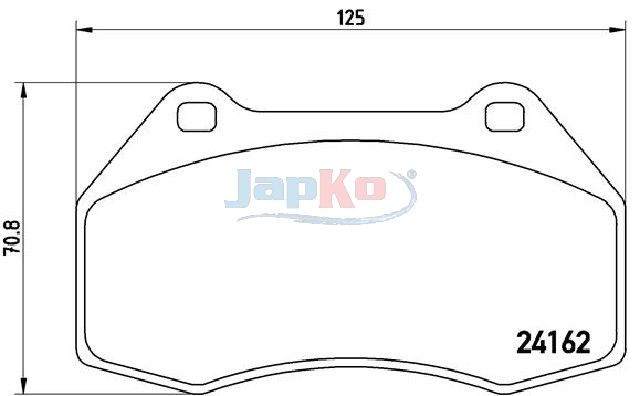 JAPKO 500703 Brake Pad Set, disc brake